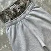 Pantalones Cortos Dobles Transfronterizos Europeos y Americanos Nuevos de Otoño e Invierno Estilo Ins High Street Americano Mismo Estilo Pantalones Cortos de Moda Personalizados