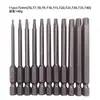 Acero S2 Bola Endurecida Hexagonal 1/4 Magnético Destornillador Neumático Hexagonal Externo Broca para Destornillador de Aire