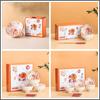 Set de Cuenco y Palillos de Cerámica para Mesa en Caja de Regalo para Eventos de Inauguración, Souvenirs Prácticos de Empresa, Set de Cuenco y Plato