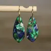 Aretes Colgantes de Piedra Imperial Natural para Mujer Exquisitos Pendientes de Piedra de Color pendientes