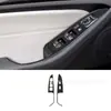 Adecuado para 13-16 Kia Zunkai K7 panel de control de ventana de coche delantero de fibra de carbono pegatinas decorativas interior