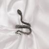 Europeu e americano novas joias vintage óculos rei cobra anel aberto dominador espírito cobra anel doze zodíaco cobra