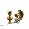 Candelabro dorado retro con forma de flor más vendido de Amazon, un accesorio vintage de estilo francés para fotografía, una decoración de resina
