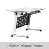 Mesa de entrenamiento plegable y silla combinadas, mesa abatible empalmable, mesa larga móvil con ruedas, mesa de conferencias de oficina multifuncional