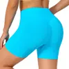 Shorts Aliexpress Transfronteiriços Tk Europeus e Americanos Calças de Yoga de Cintura Alta Femininas Pêssego Manga Curta Esportes Fitness Secagem Rápida Levanta Bumbum