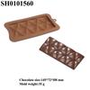 En stock Molde de Placa de Chocolate Dubai Alfanumérico Navidad DIY Decoración de Pastel Herramientas para Hornear Caramelo Mousse