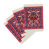 Posavasos de alfombra persa de comercio exterior de fábrica, posavasos con borla, Grutas de Mogao, posavasos de arte retro característico persa turco