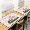 Tapete de contas de desenho animado em estilo ins, fofo, absorvente, secagem rápida, fácil de manter, antiderrapante, tapete de contas decorativo