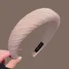 Faixa de Cabeça Outono e Inverno para Mulheres, Faixa de Cabeça de Aba Larga para Lavar o Rosto, Coque de Cabelo Retrô com Topo Alto, Acessório de Cabeça de Luxo Acessível para Uso Externo