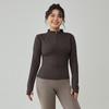 Chaqueta de Yoga Talla Grande para Mujer 2026 Otoño e Invierno Top Deportivo Ajustado Profesional para Correr para Mujeres de Talla Grande Entrenamiento Fitness Manga Larga