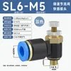 Cilindro Neumático Conector Rápido de Cánula Válvula de Flujo Ajustable Sl4-M5/6-01/8-02/10-03/1 Metabo