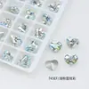 Dongzhou Cristal 10*8.8 Coração Geométrico Forma DIY Artesanal para Unhas Strass Diamante de Imitação 4815 Decorações para Unhas