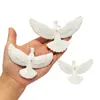 Símbolo de amor e paz pomba branca ornamento árvore de Natal casamento igreja decoração universal pendurado pequeno acessório pomba branca