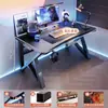 Mesa de computador, mesa de trabalho, conjunto de mesa e cadeira para jogos em casa, mesa simples para quarto, estação de trabalho, mesa de estudo, mesa de escritório para apartamentos de aluguel