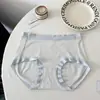 Pantaletas de Algodón Puro Estilo Japonés Tallas Grandes para Mujer 10A Algodón Puro Antibacteriano Entrepierna Lunares Transpirables Cintura Media Ajustadas al Cuerpo para Chicas