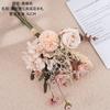 Decoração de parede Muqi dente-de-leão Camélia artesanal flor artificial decoração fábrica design buquê de casamento CF01306