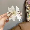 Pinza Lateral Dulce y Fresca Nuevo Doble Orquídea Tailandesa Adorno para el Cabello Peinado Pinza para el Pelo de Playa Vacaciones en Vivo para Mujeres