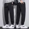 Pantalones de chándal gruesos con forro polar para deportes de otoño e invierno para hombre, modernos, holgados, tipo jogger, cálidos, casuales, pantalones cortos 2026