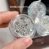 Kit de Anillo de Pedrería y Materiales de Diamante para Uñas de Moda, Nuevos Diamantes Redondos Brillantes de Fondo Plano y Perlas de Acero para Decoraciones de Uñas al por Mayor