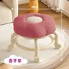Banqueta Baixa com Rodinhas Florida Uso Doméstico Roda Universal Banqueta Pequena com Rodas Banco Dormitório Estudantil Quarto de Aluguel Banqueta para Trocar de Sapato