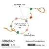 Jieding Pulseira Europeia e Americana de Aço Inoxidável com Zircônia e Pérola Interligadas Aço Titânio Não Desbota Cruzada Nicho Pulseira de Luxo Leve