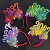 Diadema 2027 Diadema Digital Dulce Corona de Año Nuevo Adorno para la Cabeza de Nochevieja Diadema Brillante Accesorios para el Cabello de Fiesta Infantil Festival