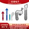 Hongqian accesorios de puntero de aluminio para el hogar moderno accesorios de puntero decorativos creativos DIY fábrica de manecillas de reloj reloj pelo liso