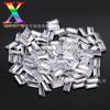 Venta al por mayor de fábrica 7A blanco rectangular para coche plano circonita cúbica Zirconia 1*2-3*6mm producto terminado