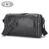 Jiameida Custom Shoulder Bag Moda Masculina Vintage Grande Capacidade Bolsa de Cilindro Couro Genuíno Masculino Shoulder Bag Crossbody Bag