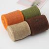 Venta Directa de Fábrica Rollo de Cinta de Imitación Lino 6cm Decoración de Boda Europea y Americana Navidad Cinta Venta Directa de Fábrica