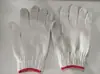 Guantes blancos de protección laboral al por mayor, engrosados y resistentes al desgaste, hechos de punto de algodón puro, guantes de algodón de calidad para jardinería, adecuados para reparaciones de automóviles y trabajos en obras de construcción
