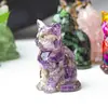 [Adornos de Gato de la Suerte] Resina Tallada a Mano Mascota de la Suerte Decoración para Hogar y Tienda Creativo