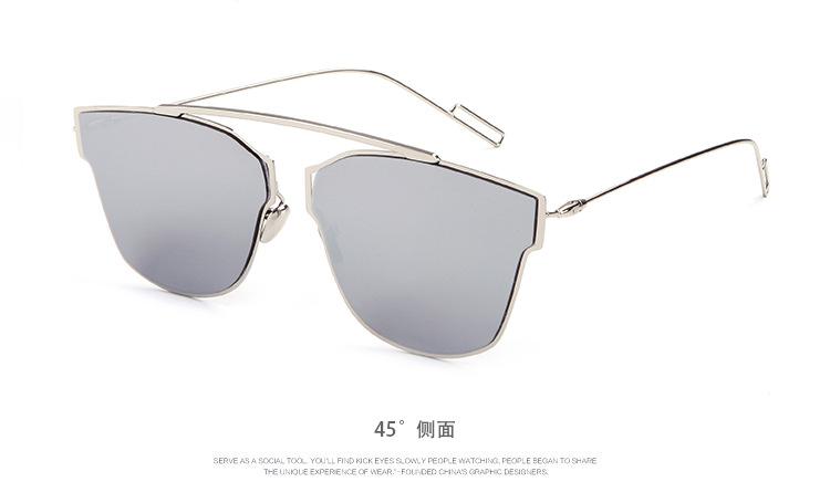 新款 时尚复古太阳眼镜 男女士经典款太阳镜驾驶眼镜 金属墨镜