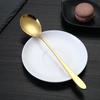 Colher e Garfo de Aço Inoxidável 304 Utensílios de Mesa Domésticos Coreanos Comida Ocidental Auxiliar de Cozinha Revestido de Titânio Grau Alimentício