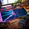 Alfombrilla de Ratón Luminosa RGB, Alfombrilla Extra Grande para Teclado de Gaming E-Sports, Alfombrilla Espesa para Escritorio de Oficina, LED Colorida Tamaño Grande al por Mayor
