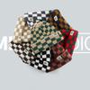 Gorro de Punto a Cuadros para Mujer en Otoño e Invierno Estilo Coreano Nicho Circunferencia de Cabeza Grande Gorro de Lana Estilo Japonés Estilo que Muestra la Cara Gorro Pequeño de Navidad