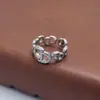 Anillo de Plata 925 Moda Anillo de Dedo Personalizado 2023 Nueva Moda Estilo Japonés y Coreano Sentido de Diseño Elegante Textura de Nariz de Cerdo