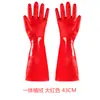 Guantes de Goma para Lavar Platos, Engrosados, Resistentes al Desgaste, Longitud Extendida, Forro Interior Integrado de Felpa, Cálidos, Forrados de Felpa para Invierno, Antideslizantes para Lavar Verduras