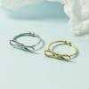 Anillo Abierto de Línea Simple con Lazo Estilo Coreano de Celebridad de Internet Distintivo de Moda Sentido Avanzado Dedo Índice Distintivo Estilo Frío