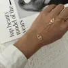 Pulseiras de Dedo Empilhadas em Camadas Estilo Europeu e Americano Ins, Pulseira de Dedo Integrada Colorida da Moda Flor de Zircônia Olho Grego