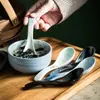 Colher de Sopa Pequena Tigela de Comer Colher Japonesa Nova Colher de Cerâmica Colher de Mexer Colher para Sopa de Mingau Conjunto de Louças