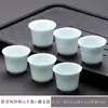 Taza de Té Cerámica Taza de Degustación de Té Juego de Té Kung Fu tamaño pequeño Taza de Té Taza de Maestro Hogar Lujo Ligero Ceremonia del Té de Gama Alta Combinación Cero