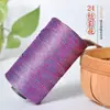 Hilo de seda de hielo, algodón mercerizado y cinta plana de lino para cojines tejidos a mano DIY, zapatos, sombreros de protección solar primavera/verano y tejido de bolsas