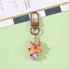 Celebridad de Internet Capibara Llavero de Capibara para Exteriores Colgante de Corazón de Chica de Resina Colgante para Mochila de Estudiante Accesorios Mejor Amigo