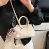 Corea del Sur Retro Bolso de Cubo Portátil para Mujer Primavera 2025 Nueva Moda Popular Simple Hombro Bandolera