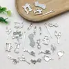 Máquina de Coser de Simulación Transfronteriza Hilo Aguja Llavero DIY Collar Pendientes Colgante Pequeño Aleación Adorno Colgante Accesorios