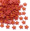 50 Parches de Flor de Cinco Pétalos Lindos de Resina para Decoración de Fundas de Teléfono Hechas a Mano, Accesorios para el Cabello, Materiales para Pendientes y Componentes de Joyería