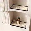 Tapete Absorvente Simples para Nicho de Banheiro, Tapete de Secagem Rápida Anti-mofo, Tapete à Prova de Umidade para Prateleira de Banheiro, Novo Tapete Drenante para Bancada de Banheiro