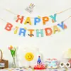 # Festa de Aniversário Feliz Crianças Primeira Festa de Aniversário Decoração Bandeira de Aniversário Cordão de Bandeirinhas Cenário Layout Bandeira Pendurada Bandeira Colorida Lote