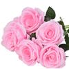 Flor artificial rosa flor seda flor decoração de casamento ornamentos florais flor artificial falsa flor onda bola fabricantes atacado